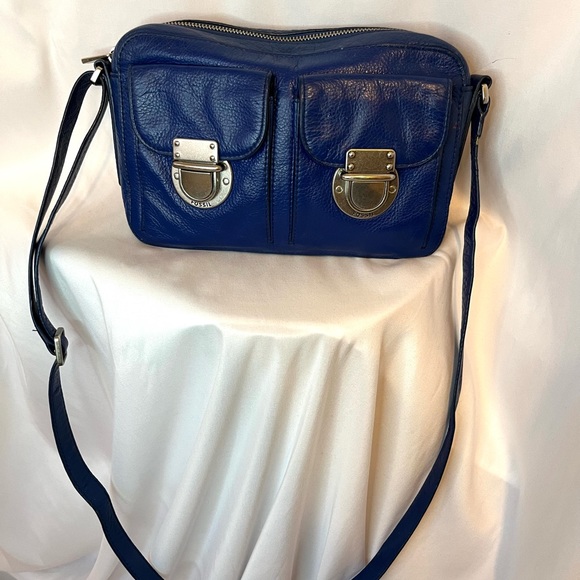 Fossil Handbags - Blue leather Fossil crossbody bag